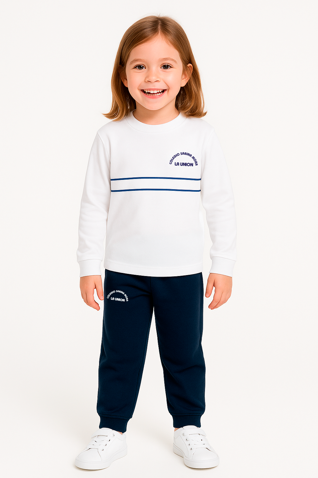 Camiseta unisex blanca manga larga