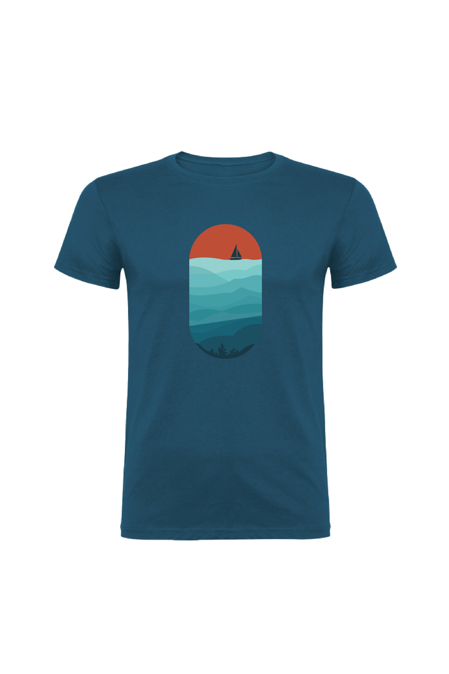 Camiseta Manga Corta Hombre Personalizada "Océano"
