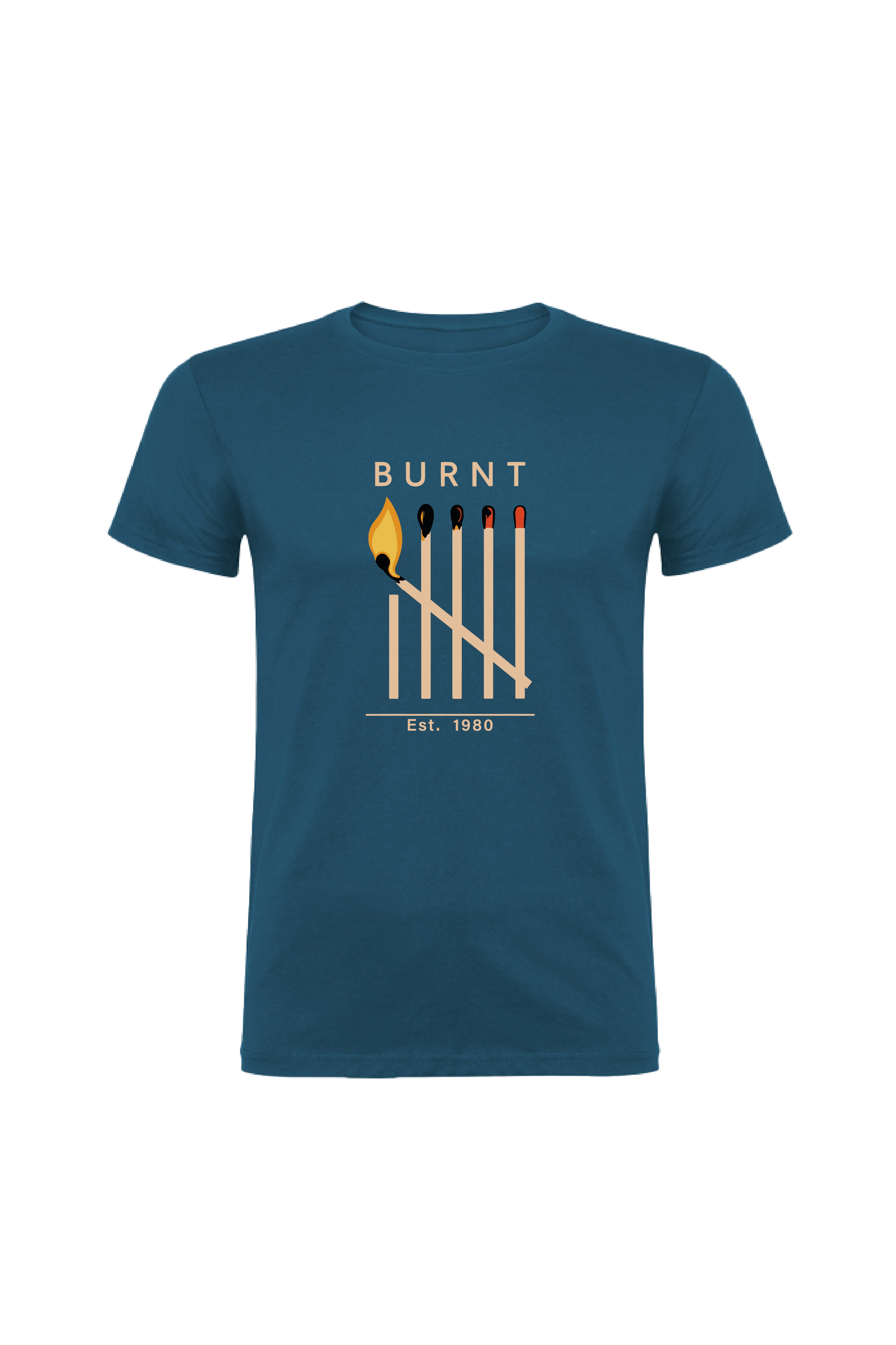 Camiseta Manga Corta Hombre Personalizada "Burnt"