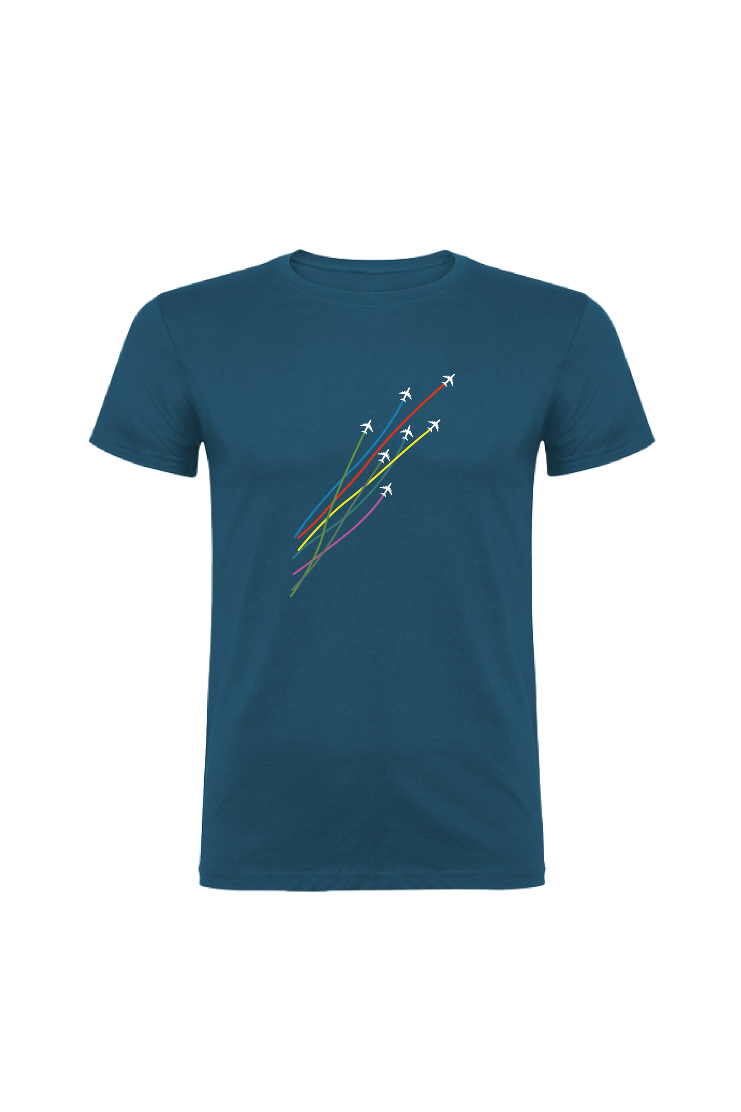 Camiseta Manga Corta Hombre Personalizada "Aviones"