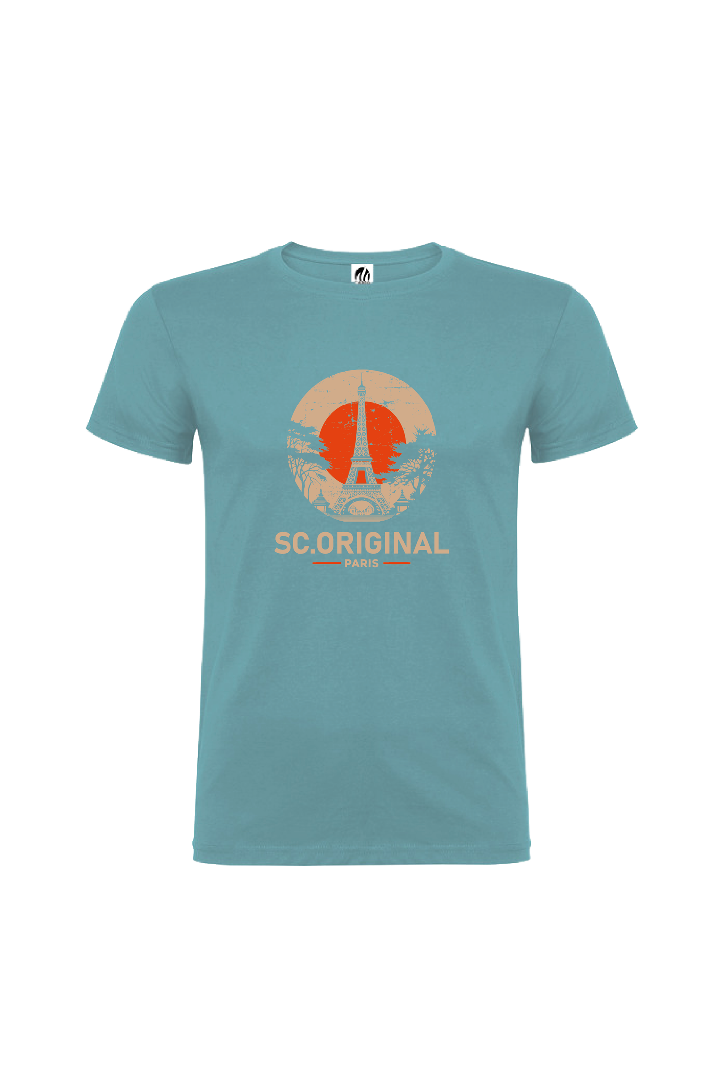 Camiseta Manga Corta Hombre Personalizada "Paris"