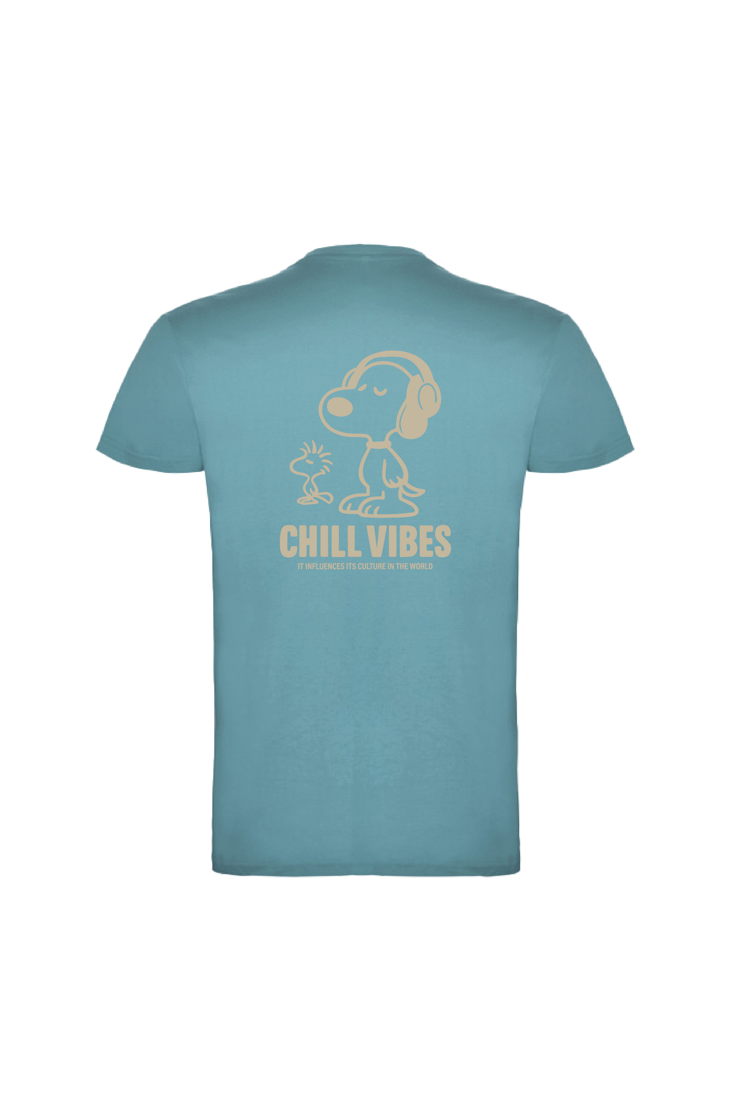 Camiseta Manga Corta Hombre Personalizada "Chill Vibes"