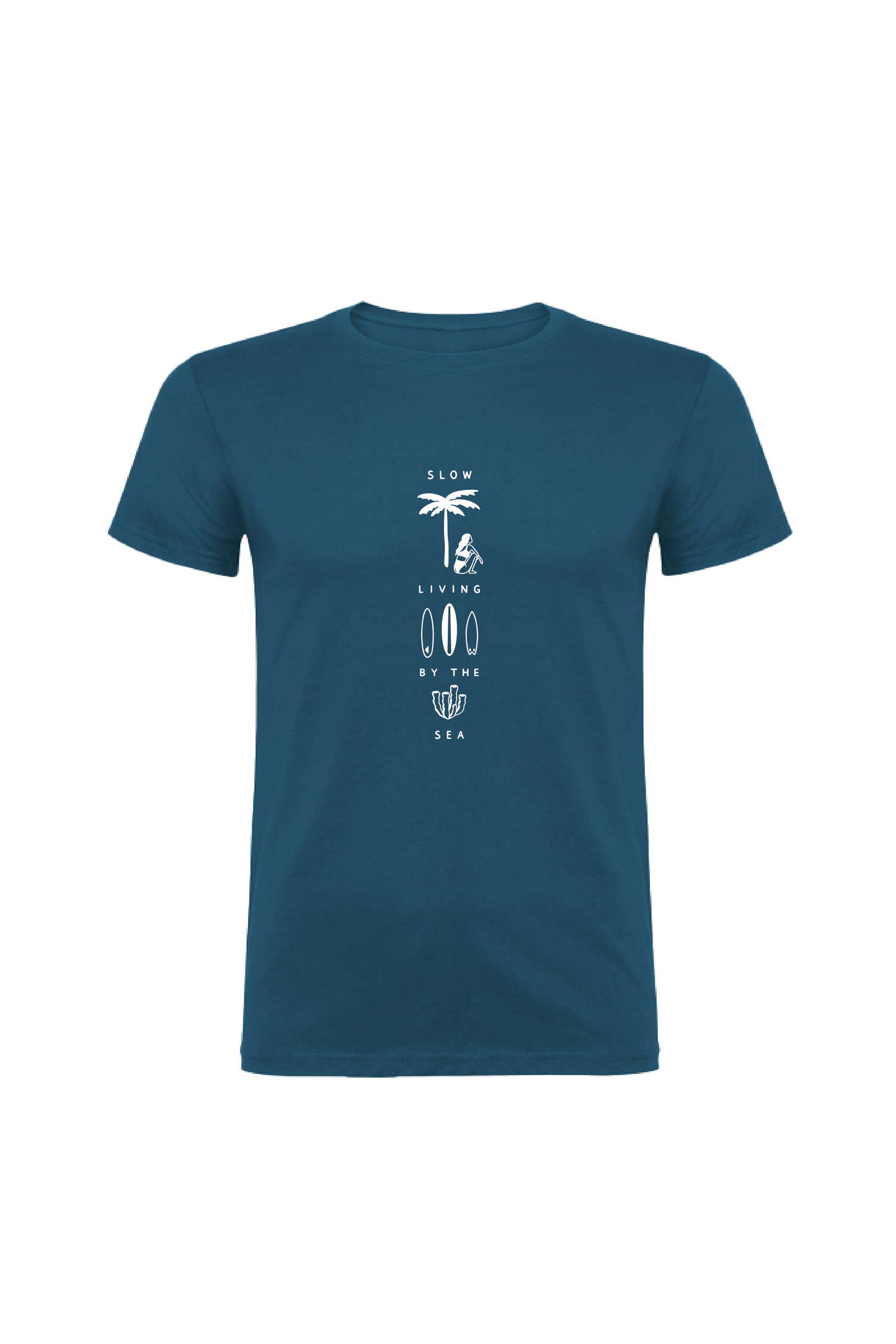 Camiseta Manga Corta Hombre Personalizada "Slow live"