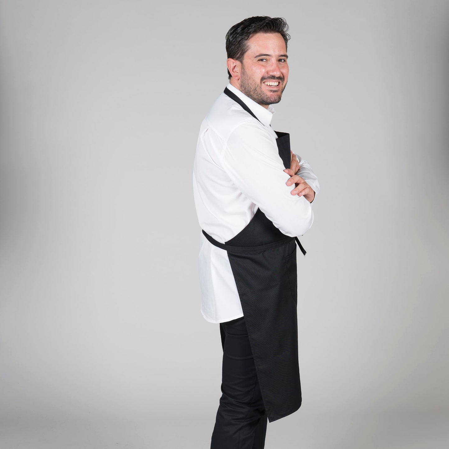 DELANTAL PETO Y BOL SARGA POLIESTER 90X75 CM 116100