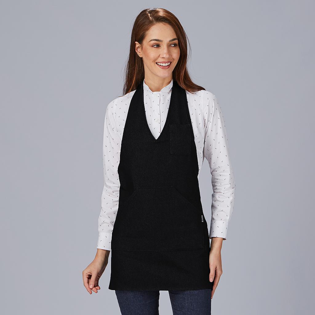 DELANTAL BISTRO ESCOTE PICO BOLSILLO CENTRO 80X65 CM 182000