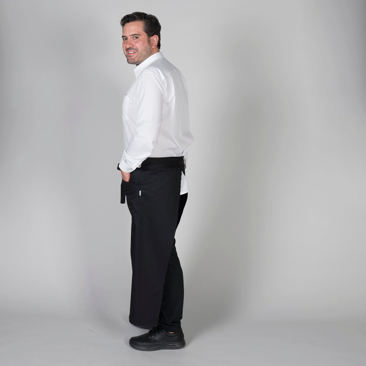 DELANTAL FRANCES ABIERTO SARGA POLIESTER 90X110 CM 191200