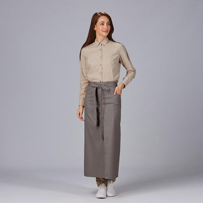 DELANTAL FRANCES ABIERTO SARGA POLIESTER 90X110 CM 191200