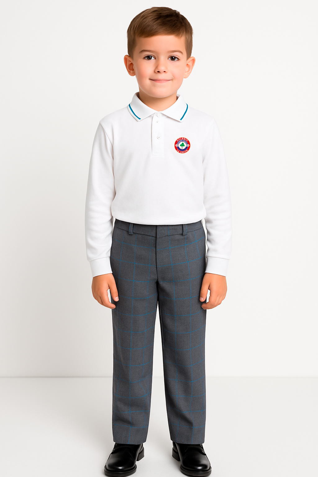 Polo blanco manga larga