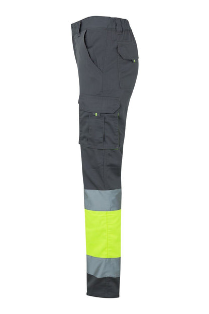 Pantalón stretch bicolor multibolsillos 303002S