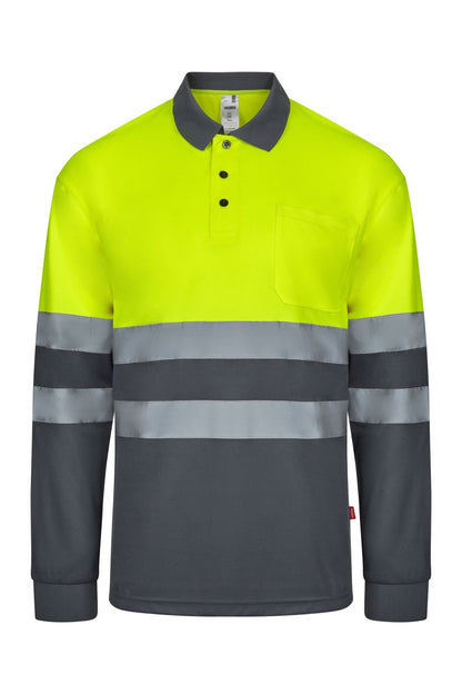 Polo bicolor manga larga 305507
