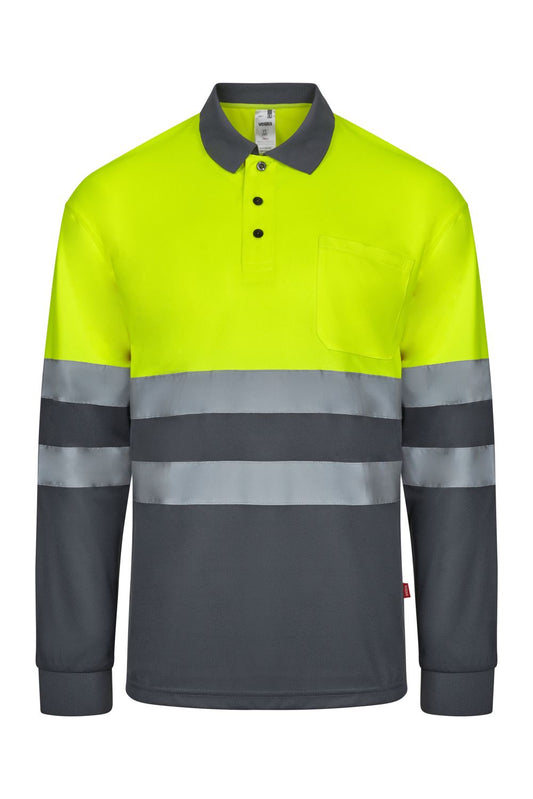 Polo bicolor manga larga 305507
