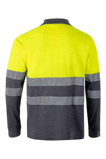 Polo algodón bicolor manga larga 305515