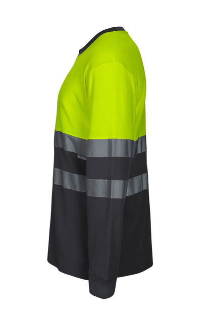 Camiseta algodón bicolor manga larga 305615