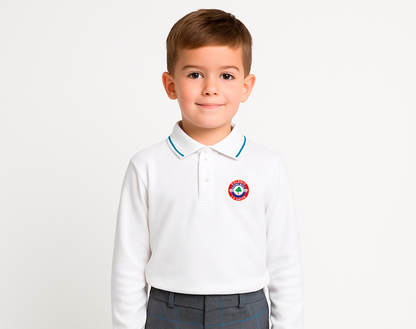 Polo blanco manga larga