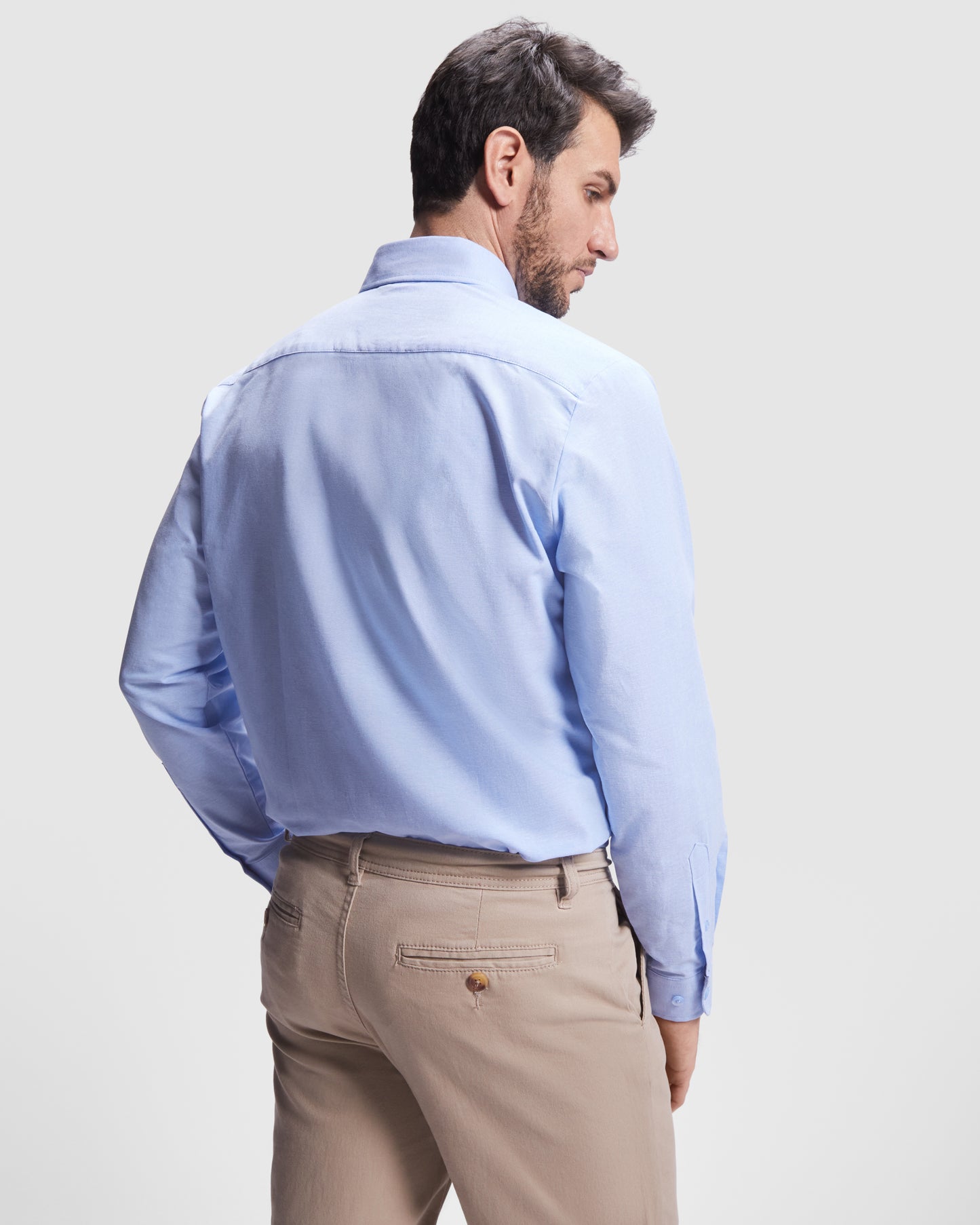 Camisa Laboral Roly Oxford 5507 Hombre Manga Larga