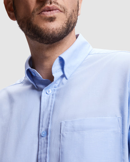 Camisa Laboral Roly Oxford 5507 Hombre Manga Larga