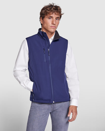 Chaleco Roly Quebec 6438 Hombre Softshell