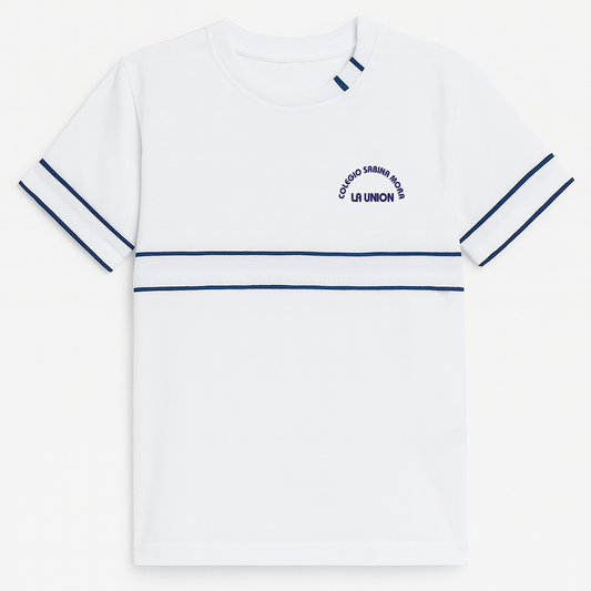 Camiseta unisex blanca manga corta