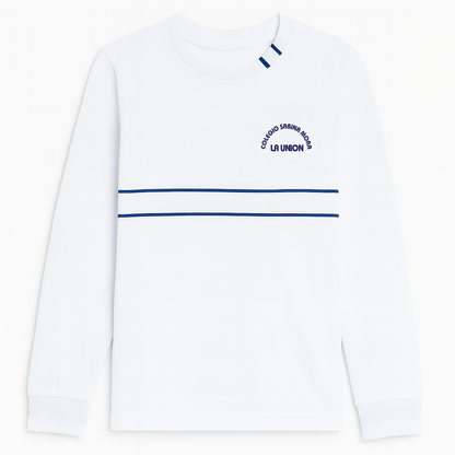 Camiseta unisex blanca manga larga