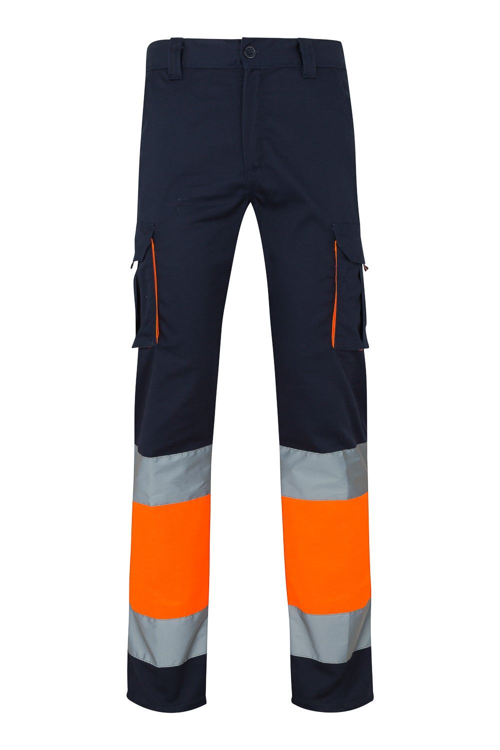 Pantalón stretch bicolor multibolsillos 303002S