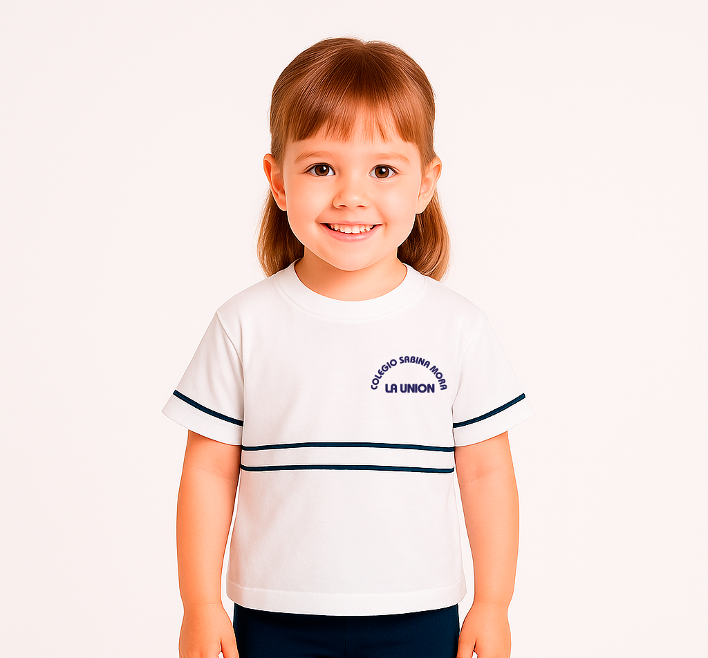 Camiseta unisex blanca manga corta