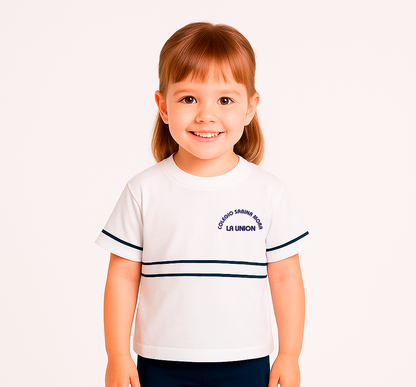 Camiseta unisex blanca manga corta