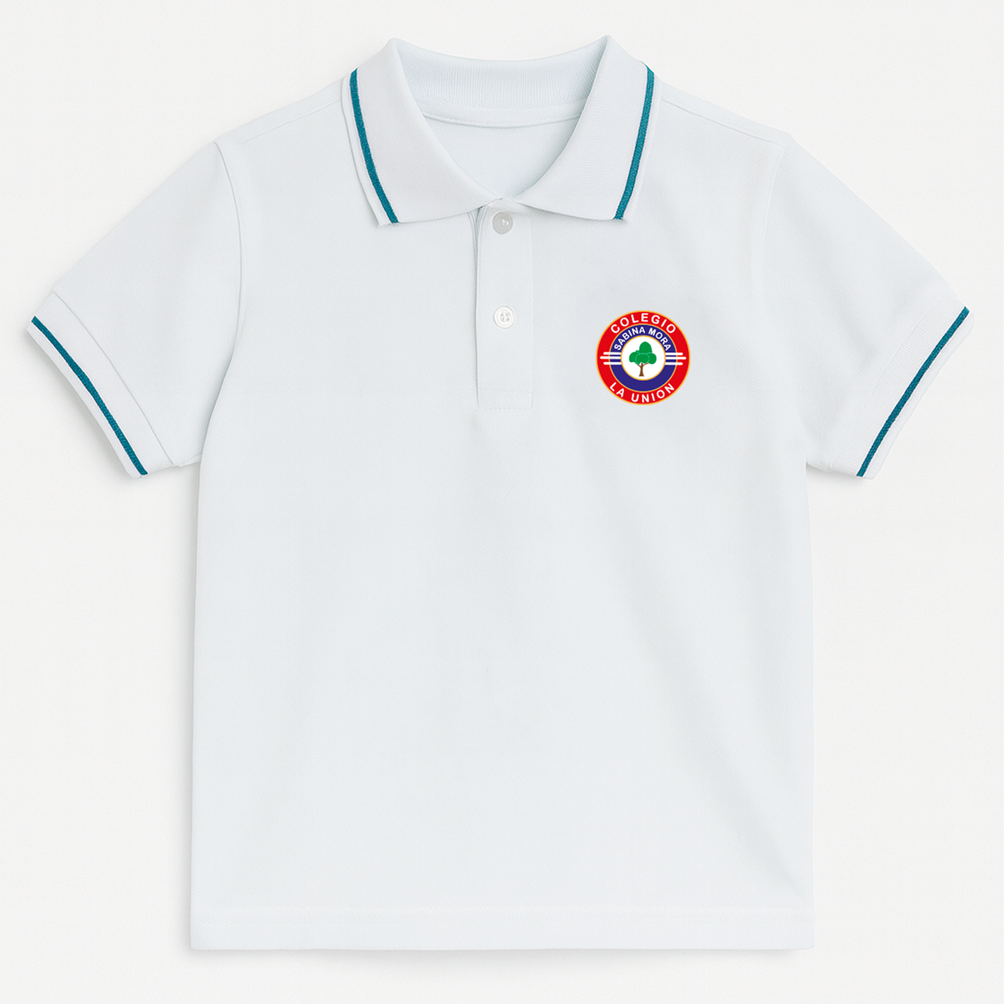 Polo blanco manga corta