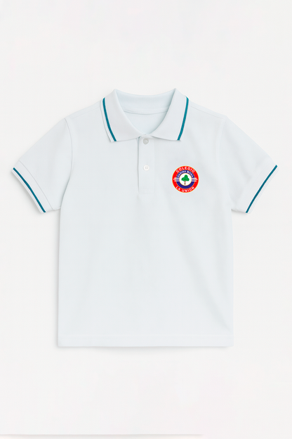 Polo blanco manga corta