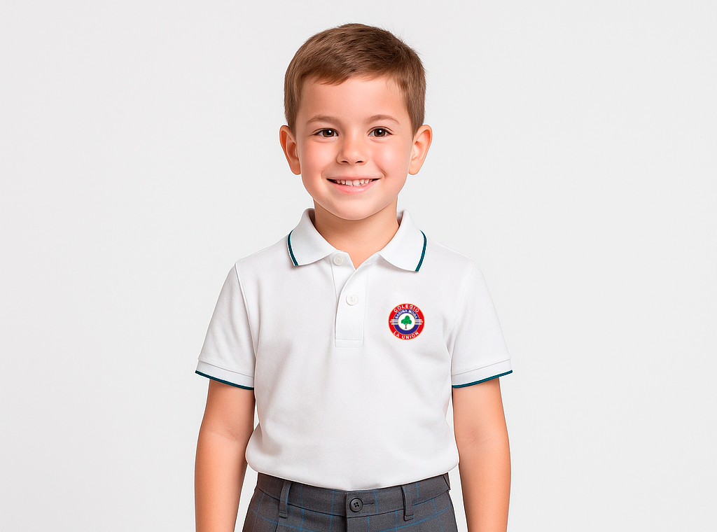 Polo blanco manga corta