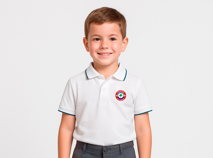 Polo blanco manga corta