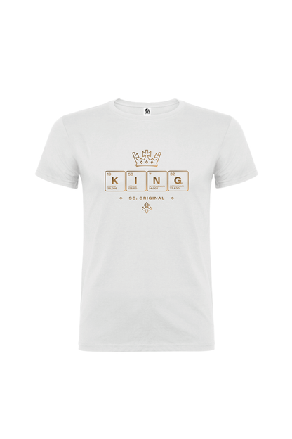 Camiseta Manga Corta Hombre Personalizada "King"