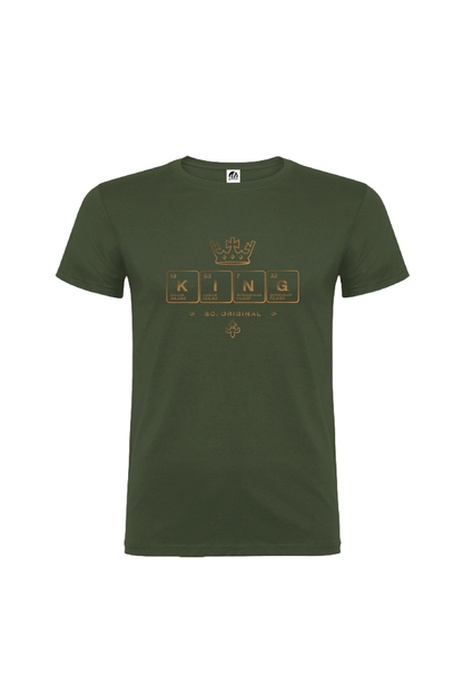 Camiseta Manga Corta Hombre Personalizada "King"
