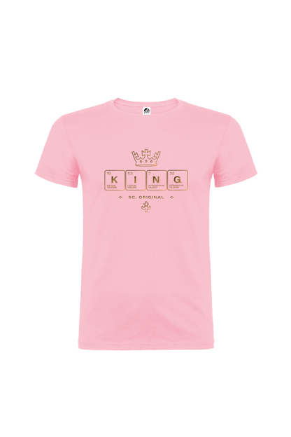Camiseta Manga Corta Hombre Personalizada "King"