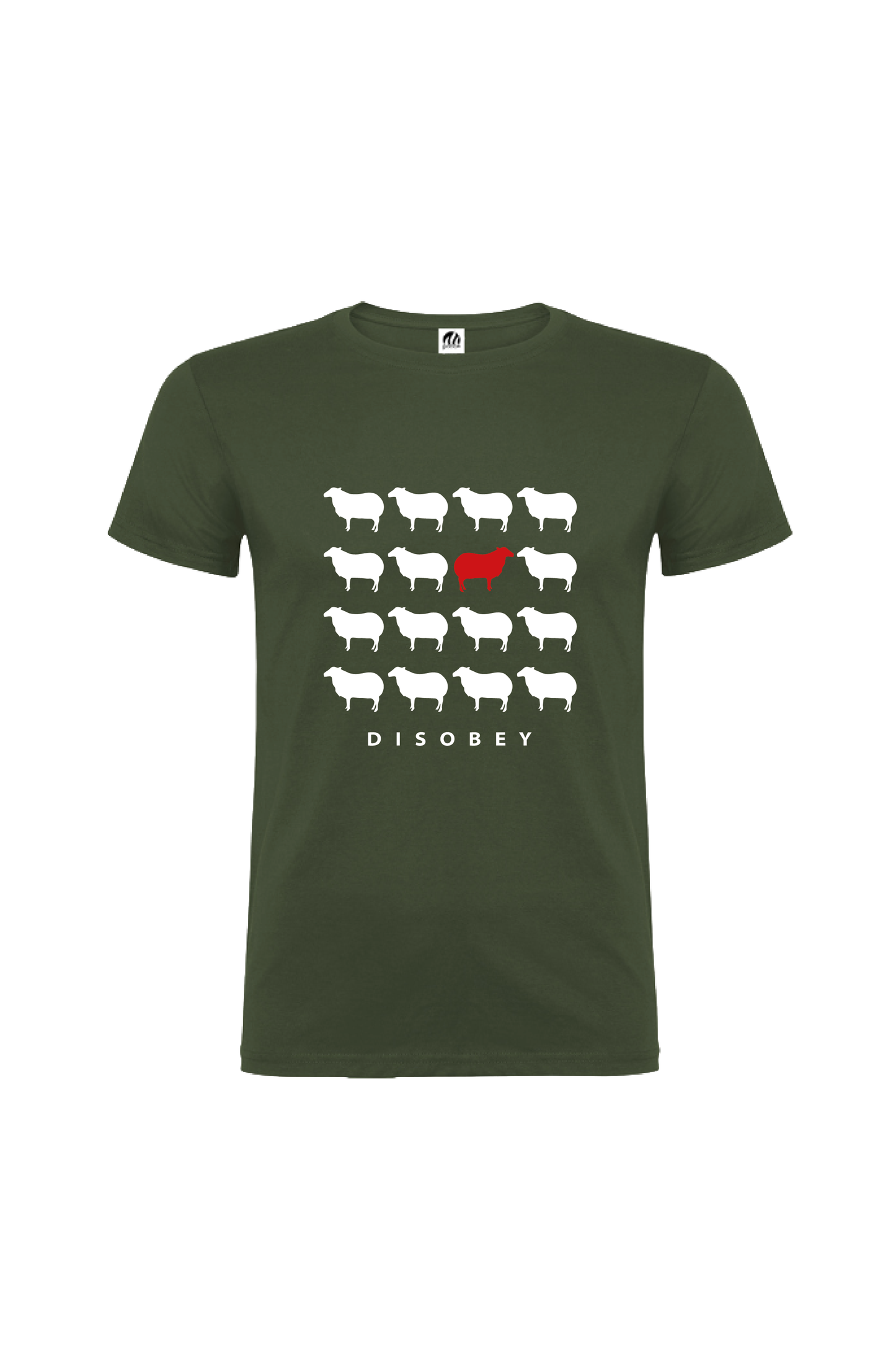 Camiseta Manga Corta Hombre Personalizada "Disobey"
