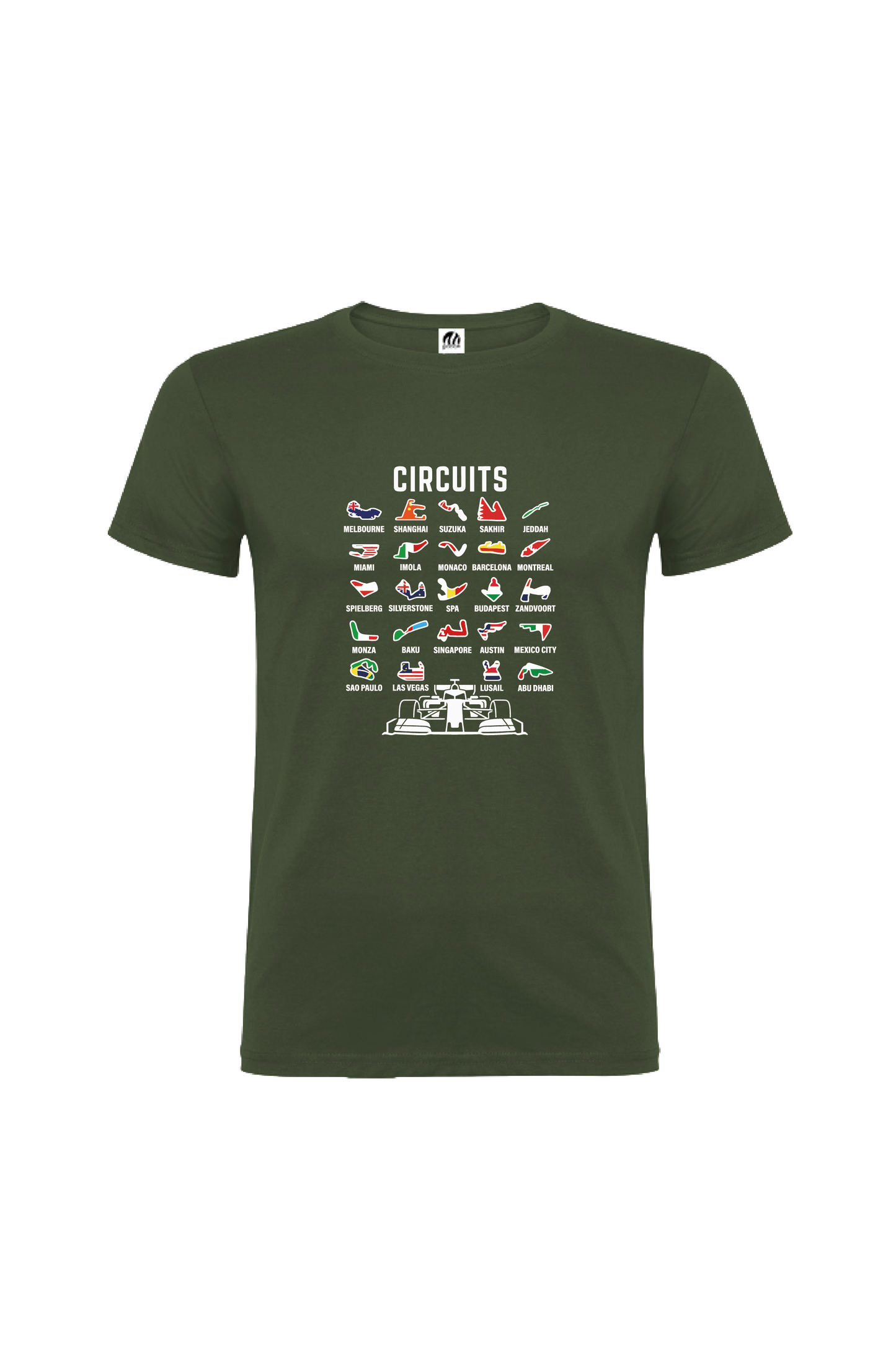 Camiseta Manga Corta Hombre Personalizada "Circuito"