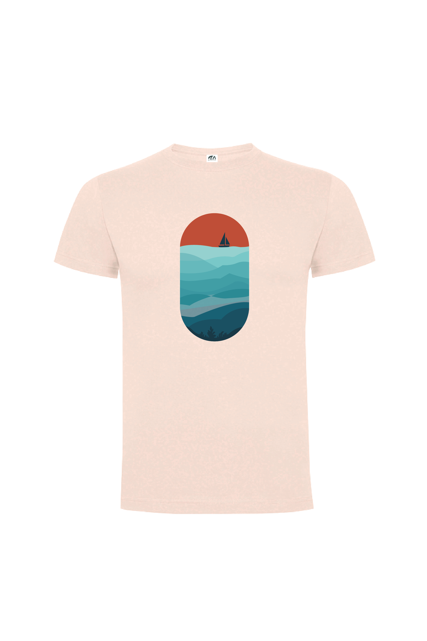 Camiseta Manga Corta Hombre Personalizada "Océano"