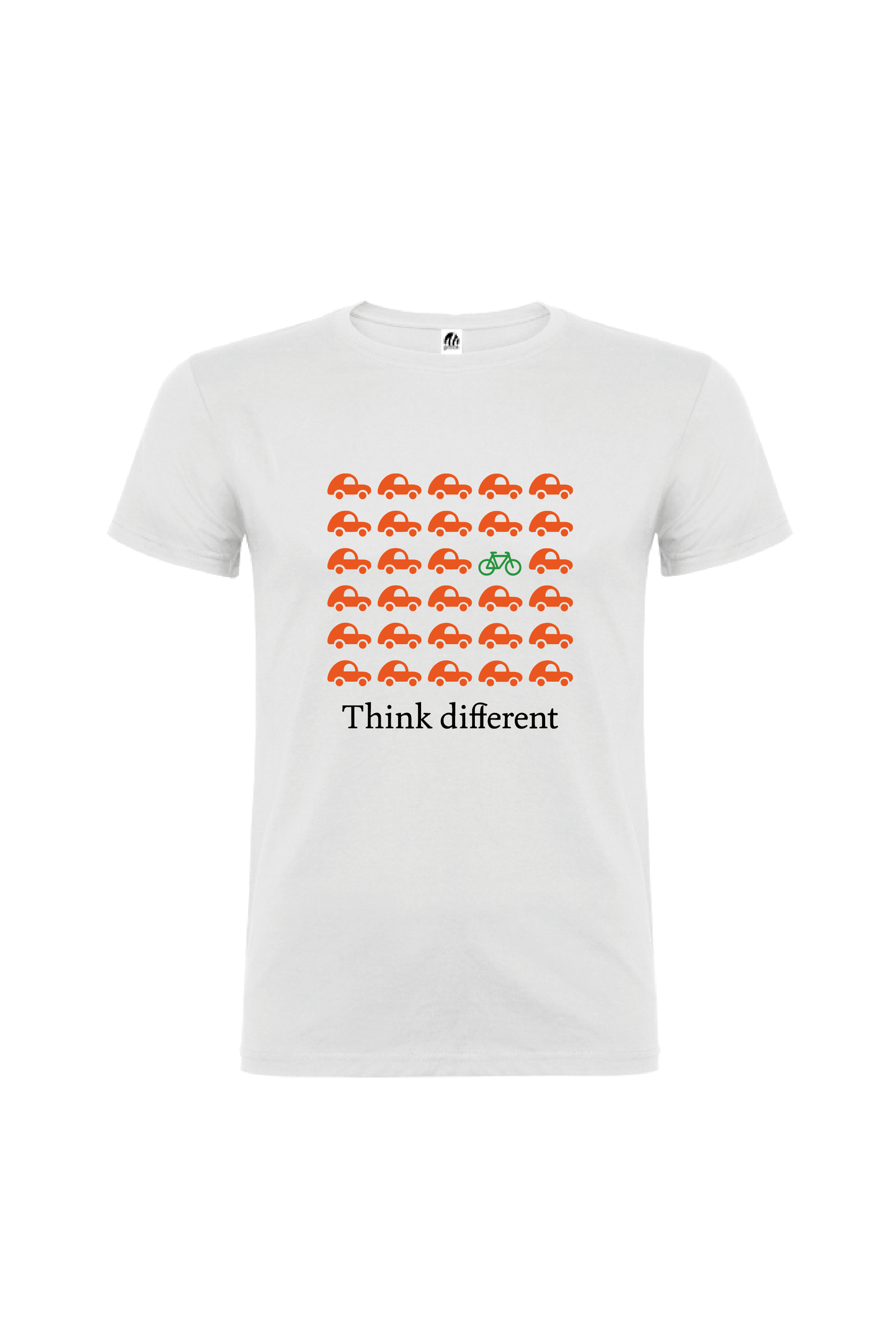 Camiseta Manga Corta Hombre Personalizada "Think different"