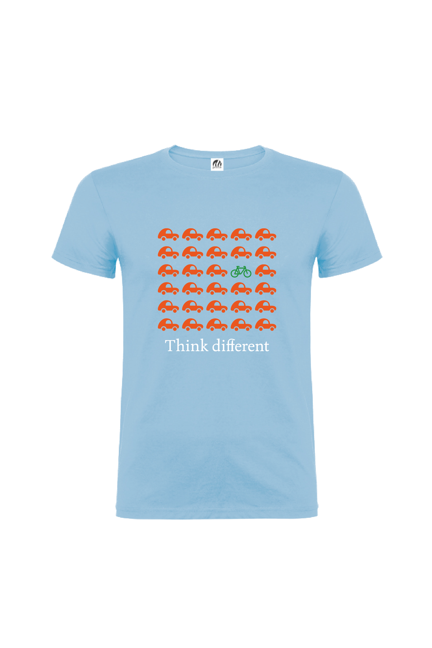 Camiseta Manga Corta Hombre Personalizada "Think different"