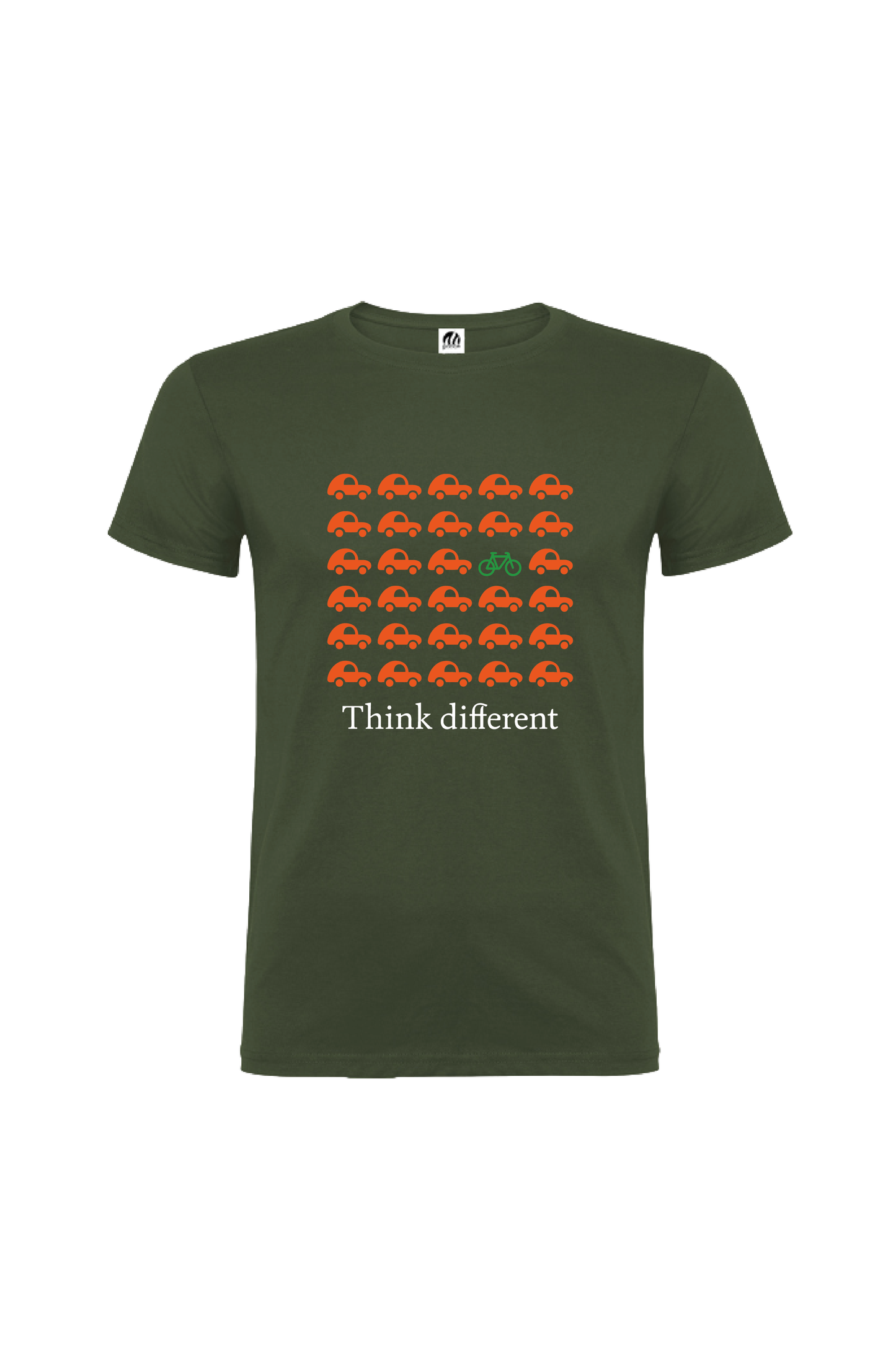 Camiseta Manga Corta Hombre Personalizada "Think different"