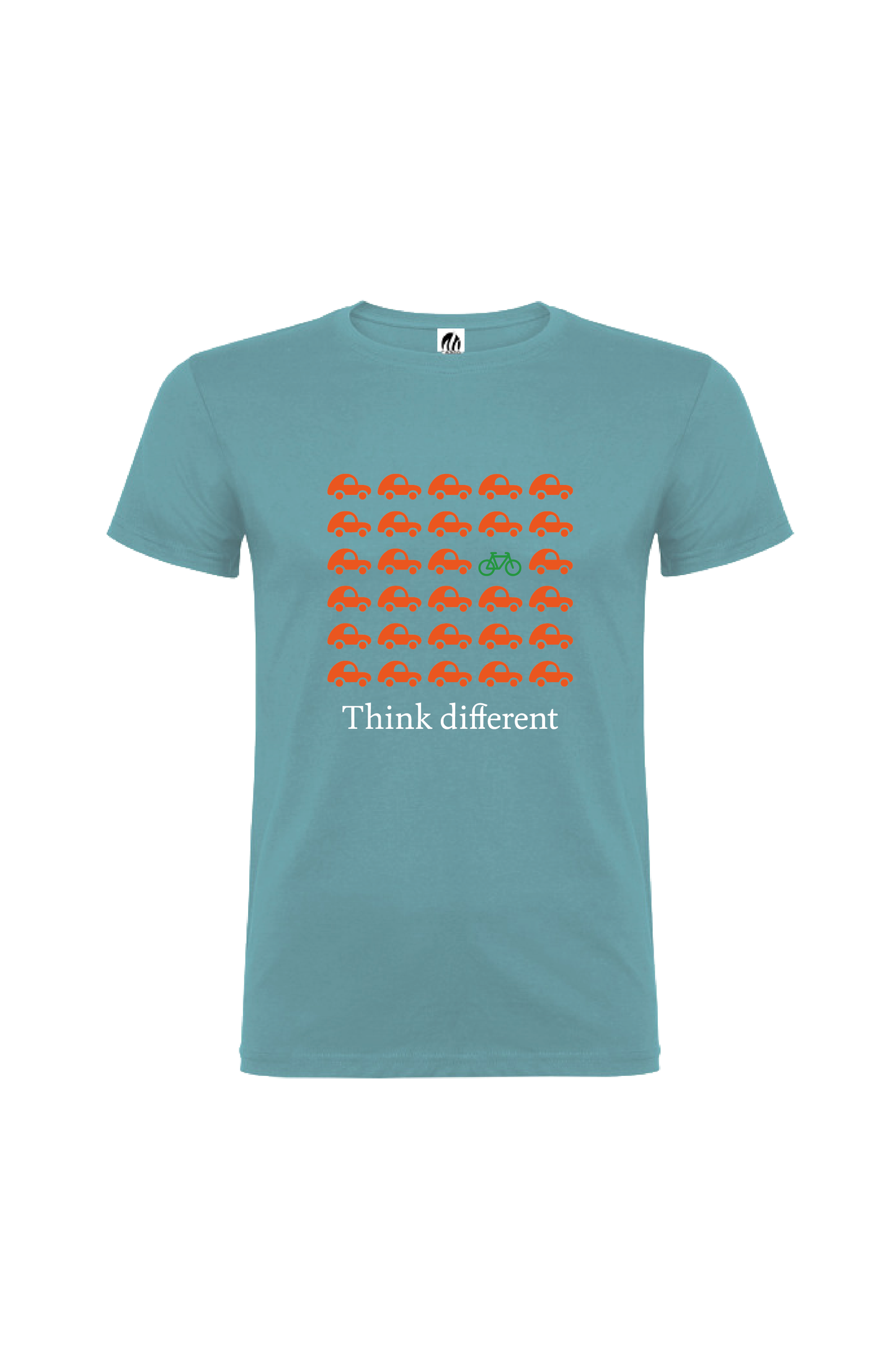 Camiseta Manga Corta Hombre Personalizada "Think different"