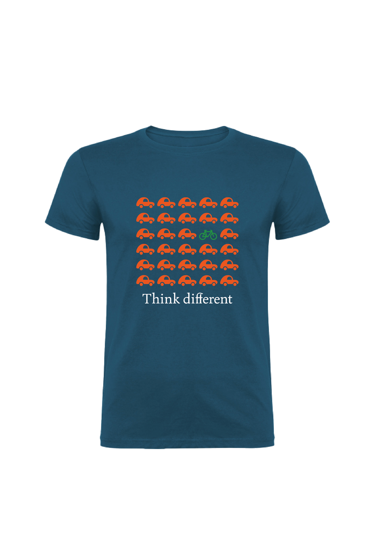 Camiseta Manga Corta Hombre Personalizada "Think different"