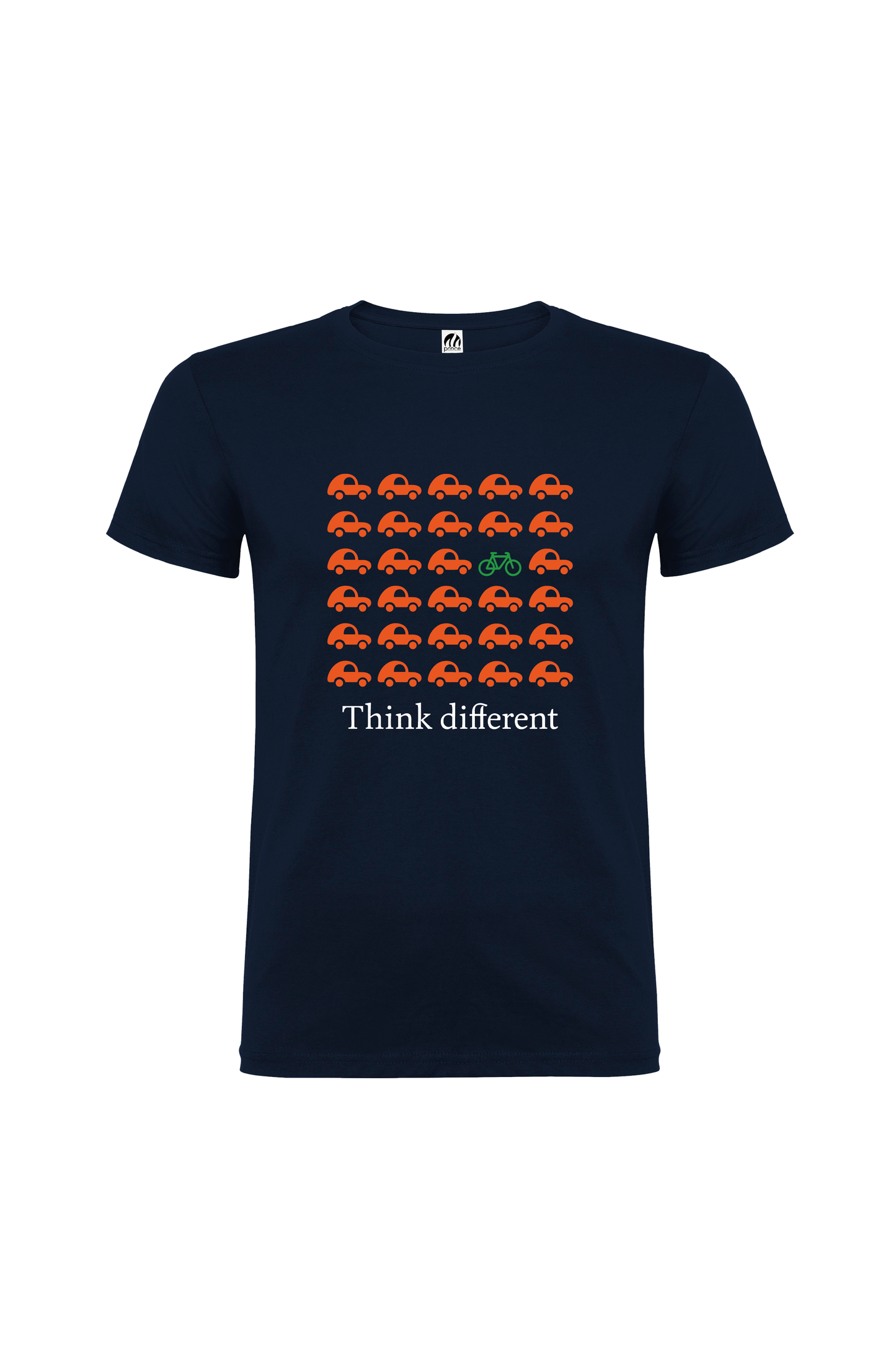 Camiseta Manga Corta Hombre Personalizada "Think different"
