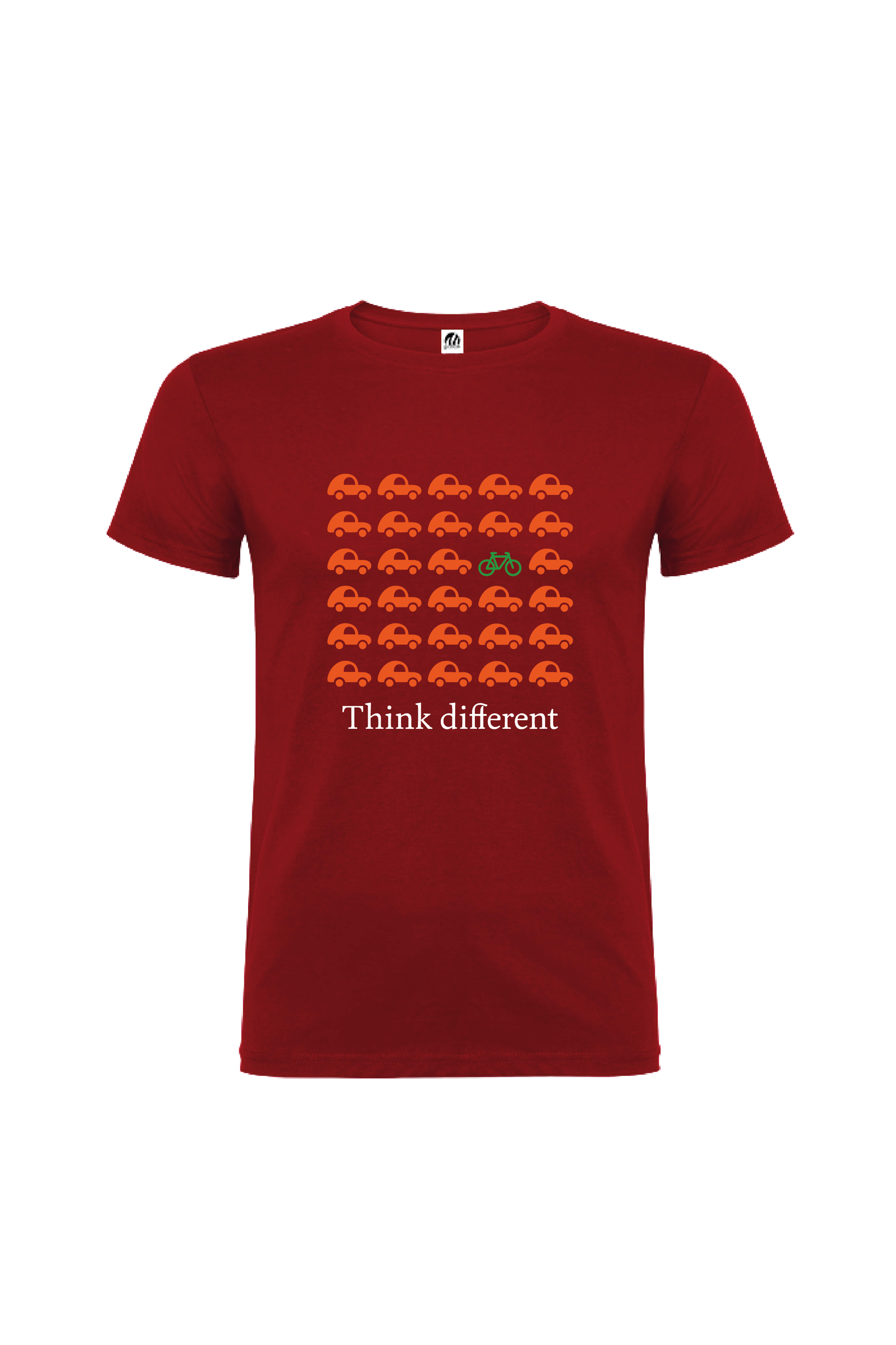 Camiseta Manga Corta Hombre Personalizada "Think different"