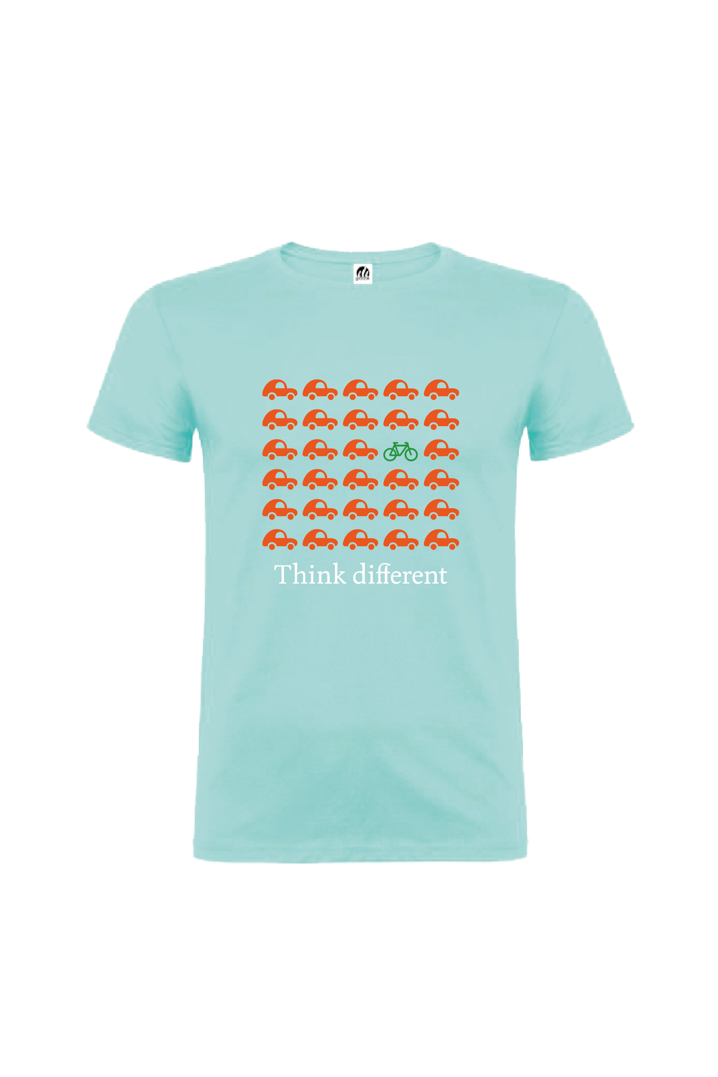 Camiseta Manga Corta Hombre Personalizada "Think different"