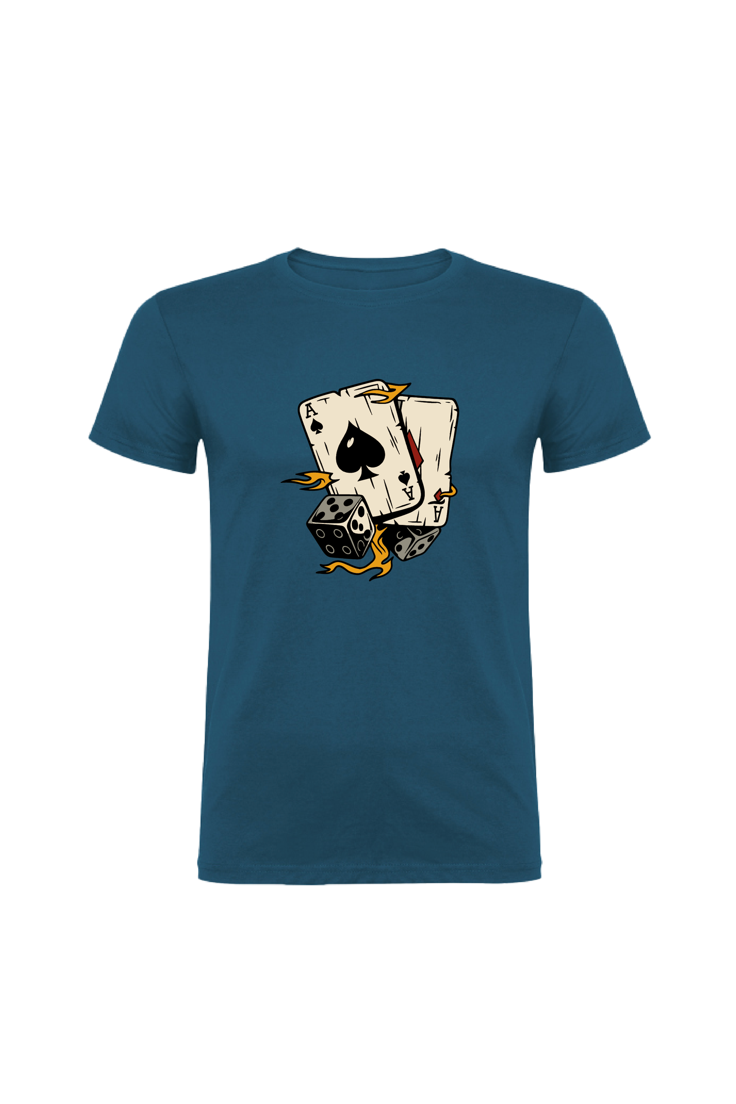 Camiseta Manga Corta Hombre Personalizada "Poker"