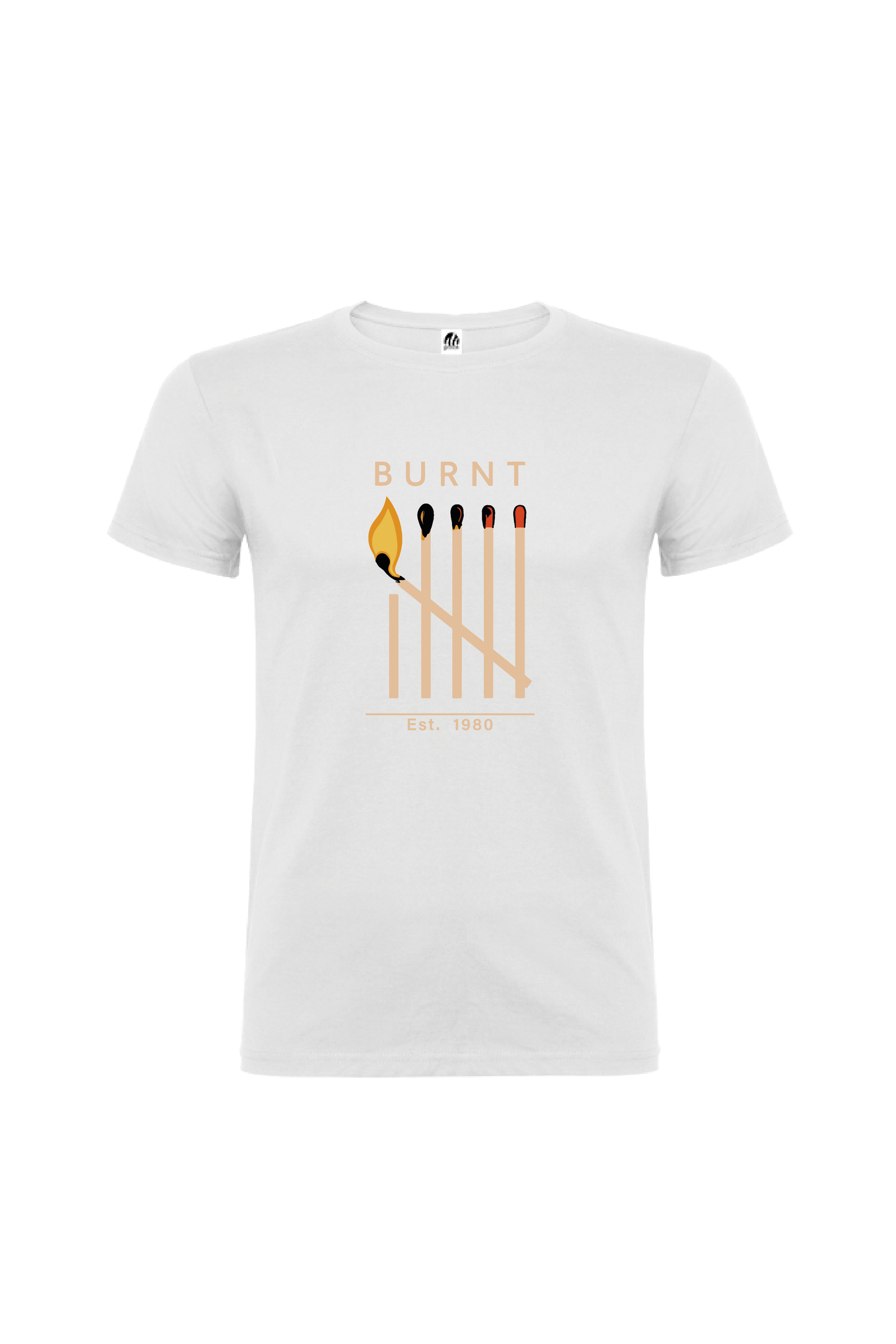 Camiseta Manga Corta Hombre Personalizada "Burnt"