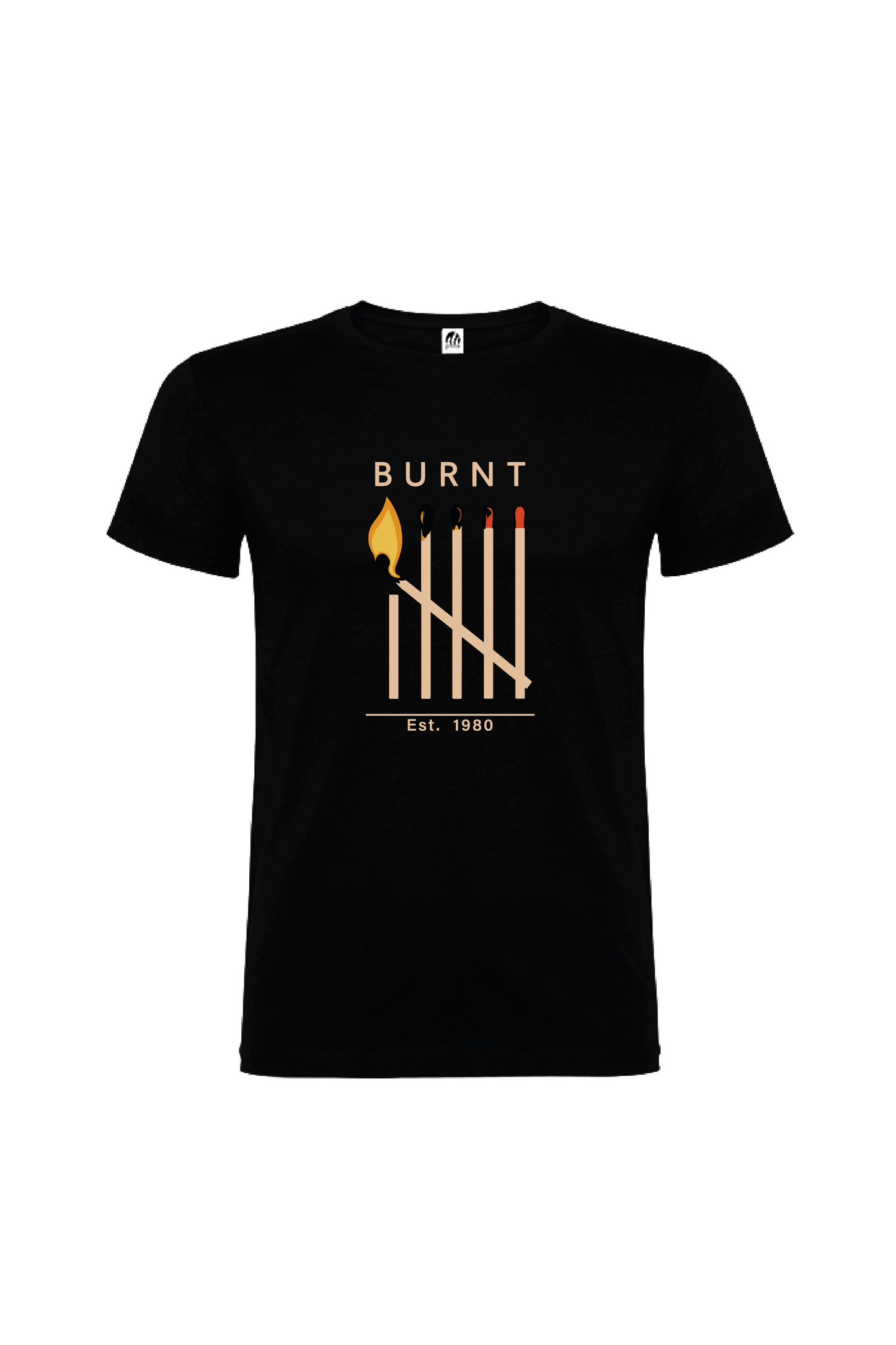 Camiseta Manga Corta Hombre Personalizada "Burnt"