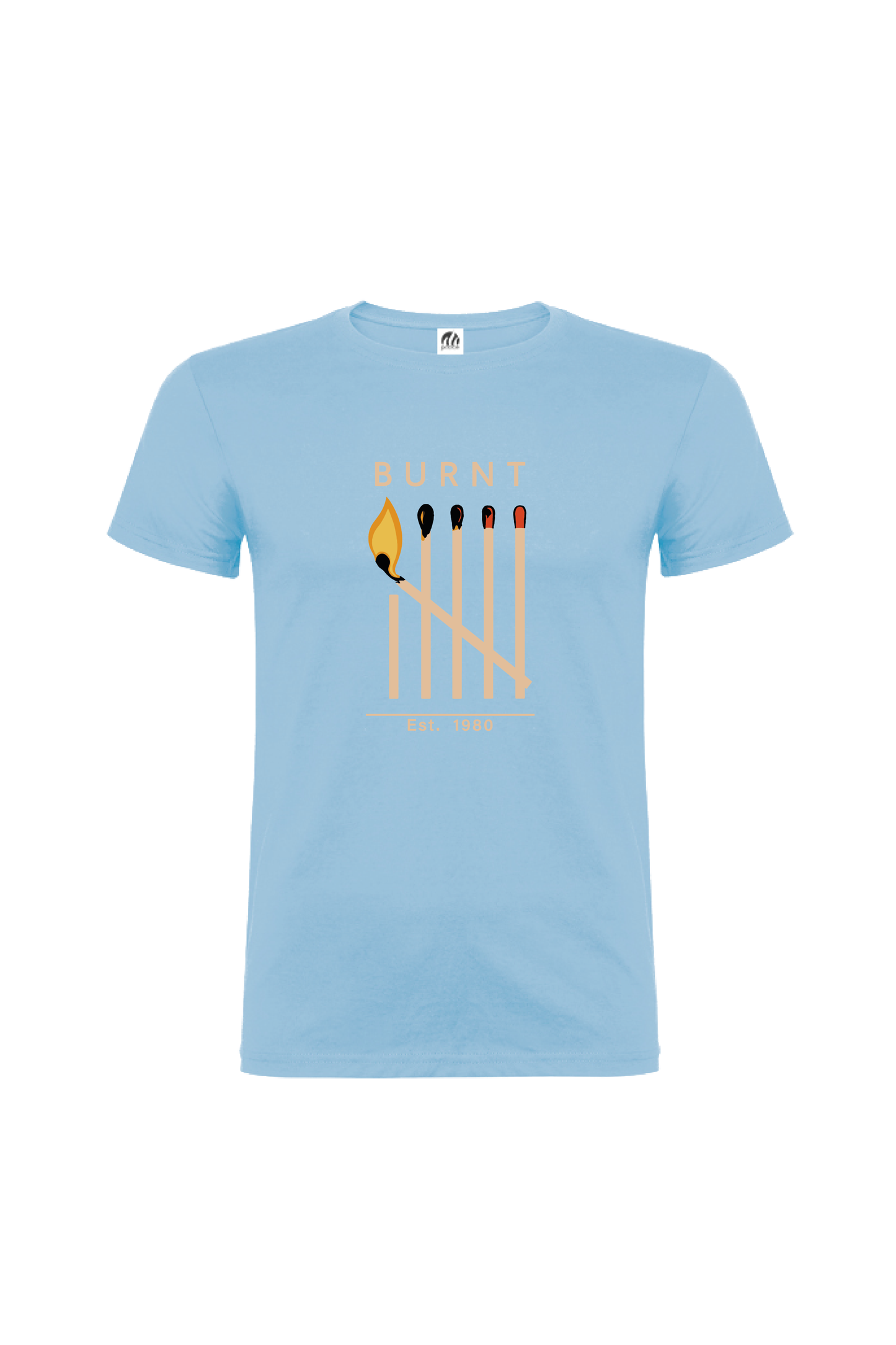 Camiseta Manga Corta Hombre Personalizada "Burnt"