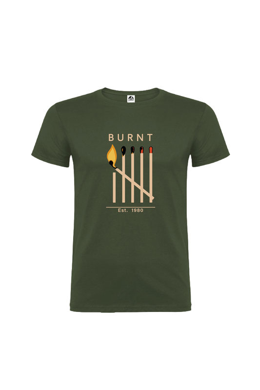 Camiseta Manga Corta Hombre Personalizada "Burnt"