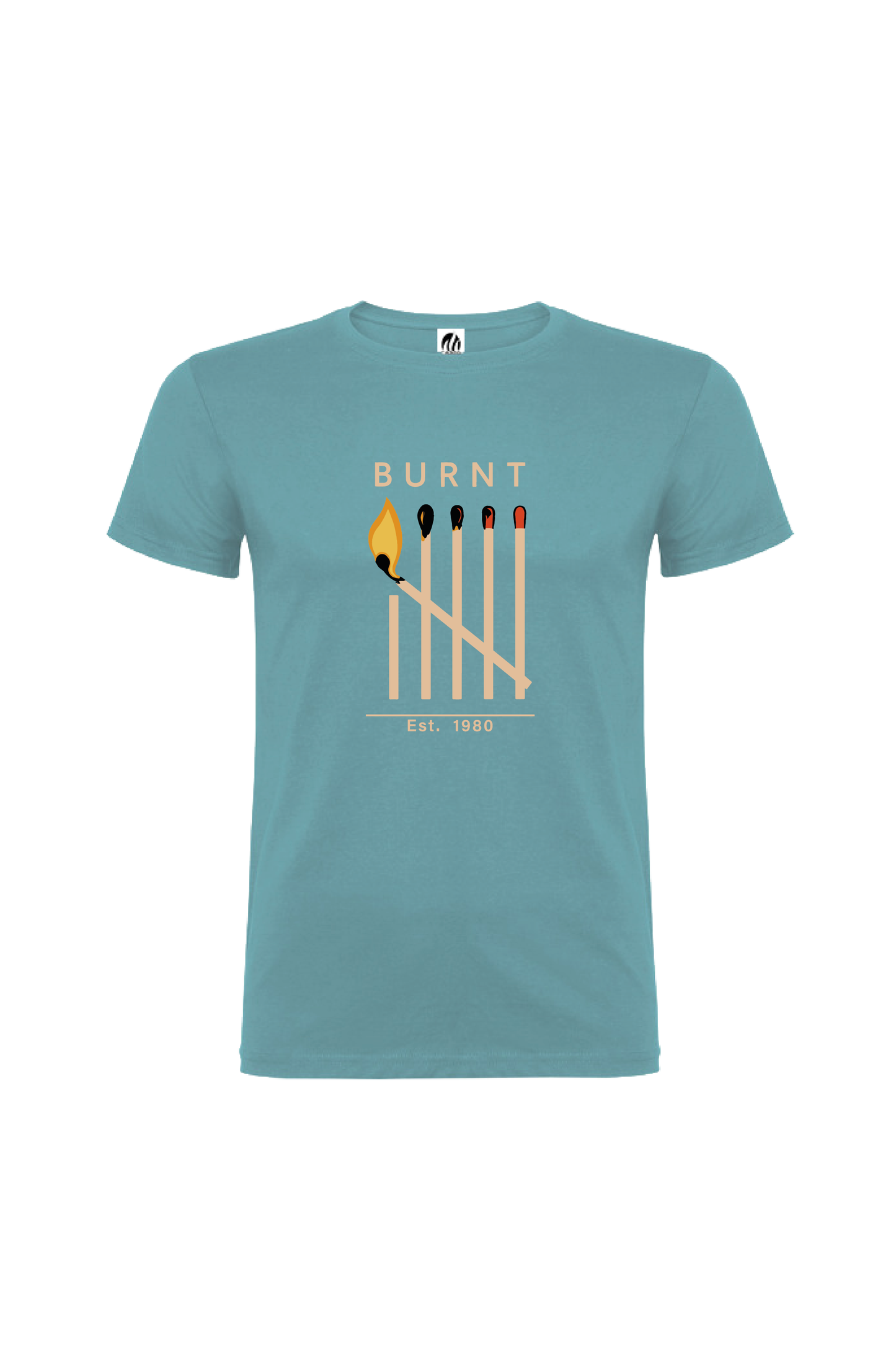 Camiseta Manga Corta Hombre Personalizada "Burnt"